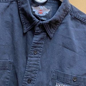 Harley Davison Large button down